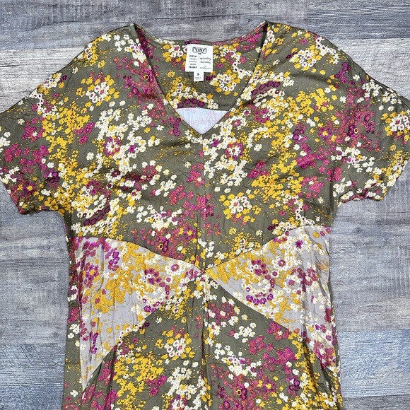 Anthropologie Floral Long Dress - Picture 3 of 7